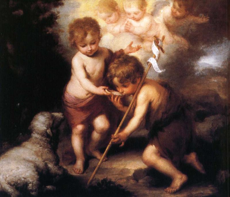 Bartolome Esteban Murillo Shell and the children oil painting image